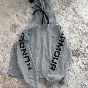 Under Armour Gray Hoodie with Black Accents
